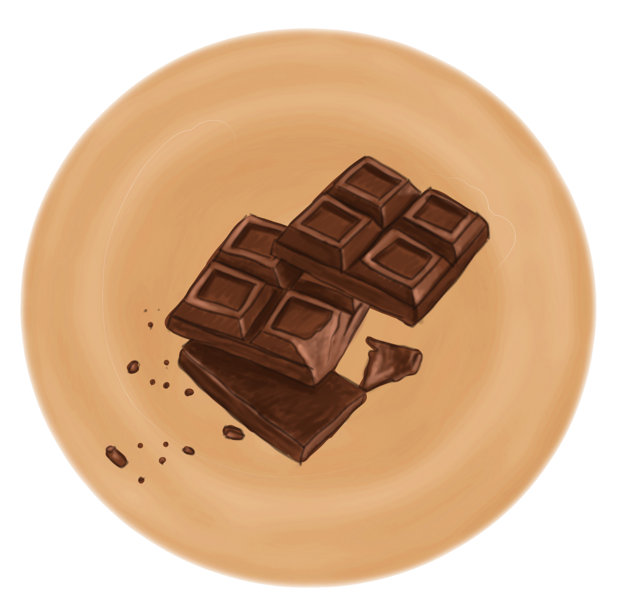 chocolate plate